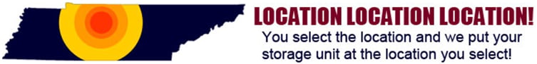 Select the location you need and we put the storage unit at the location you select